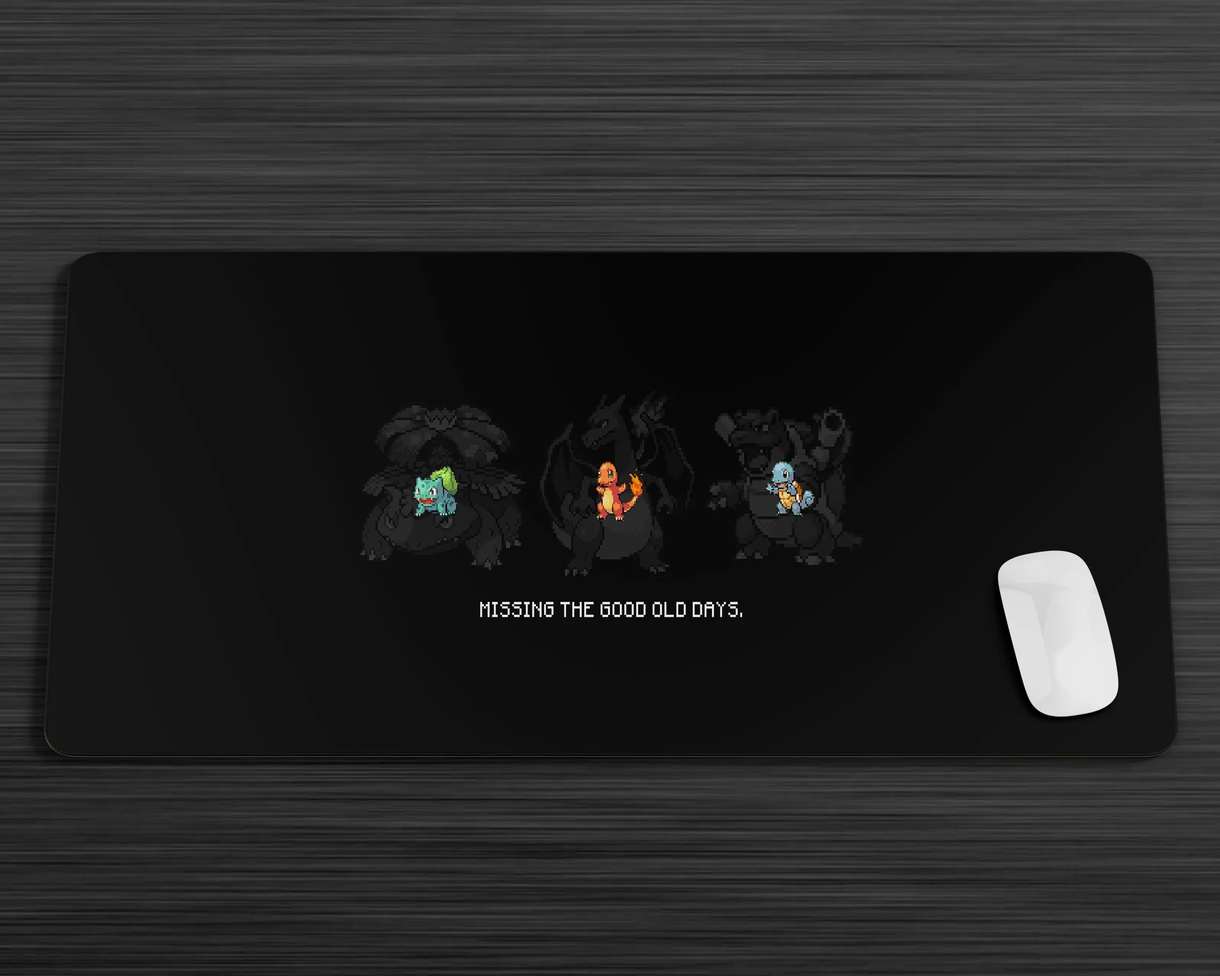 Pokemon Starter 8 Bit Gaming Mouse Pad