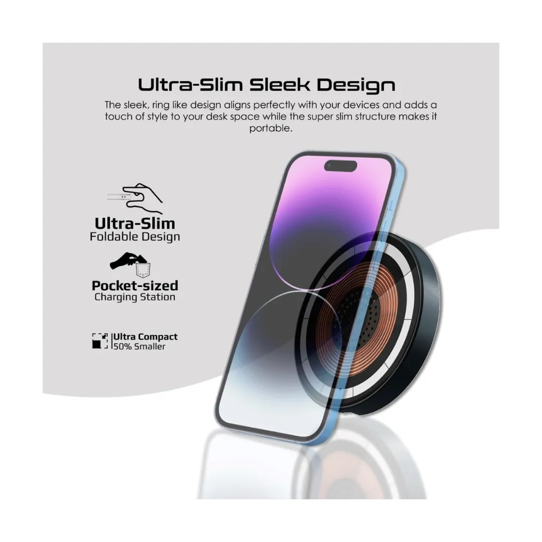 Promate MagRing (2 in 1) 15W Wireless Charger