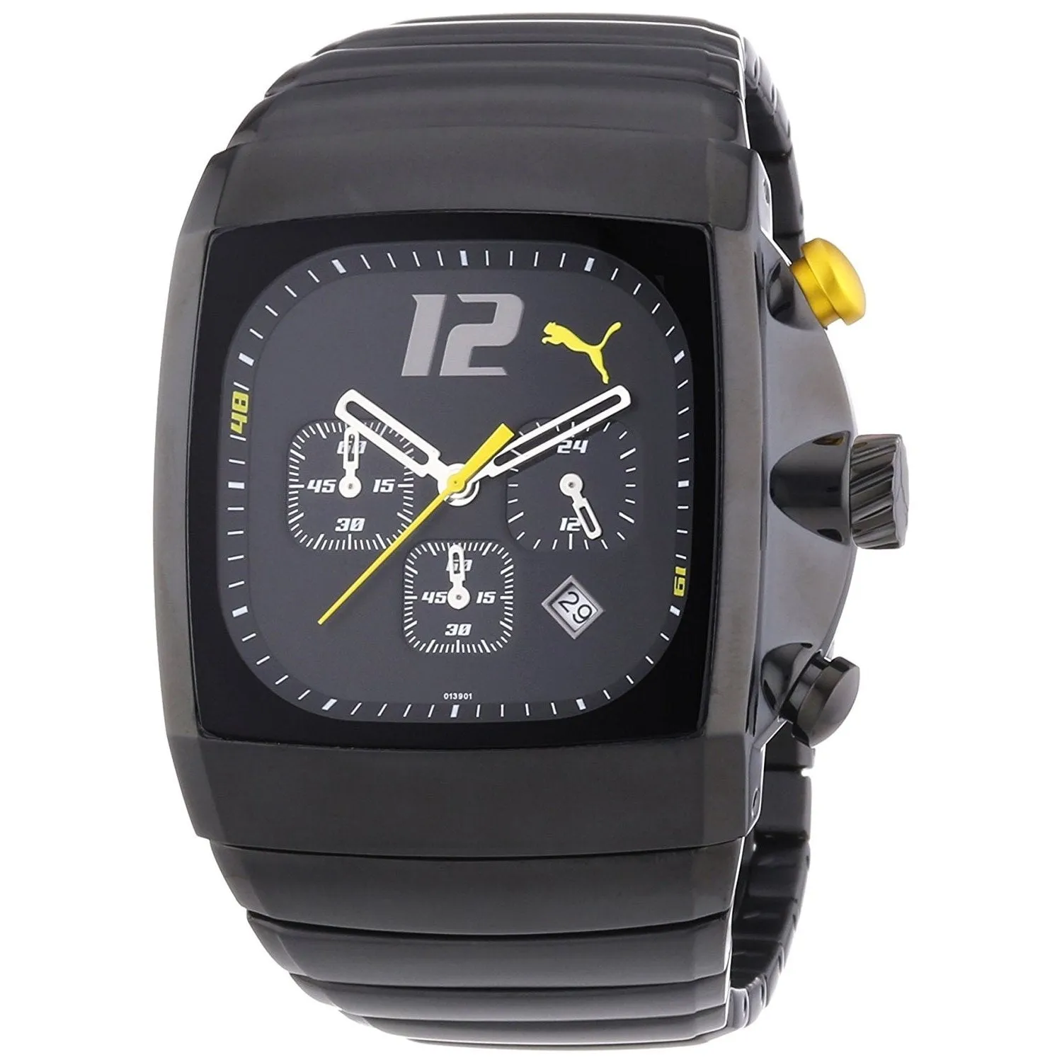 Puma Men's PU101391001 Charger Chronograph Black Stainless Steel Watch