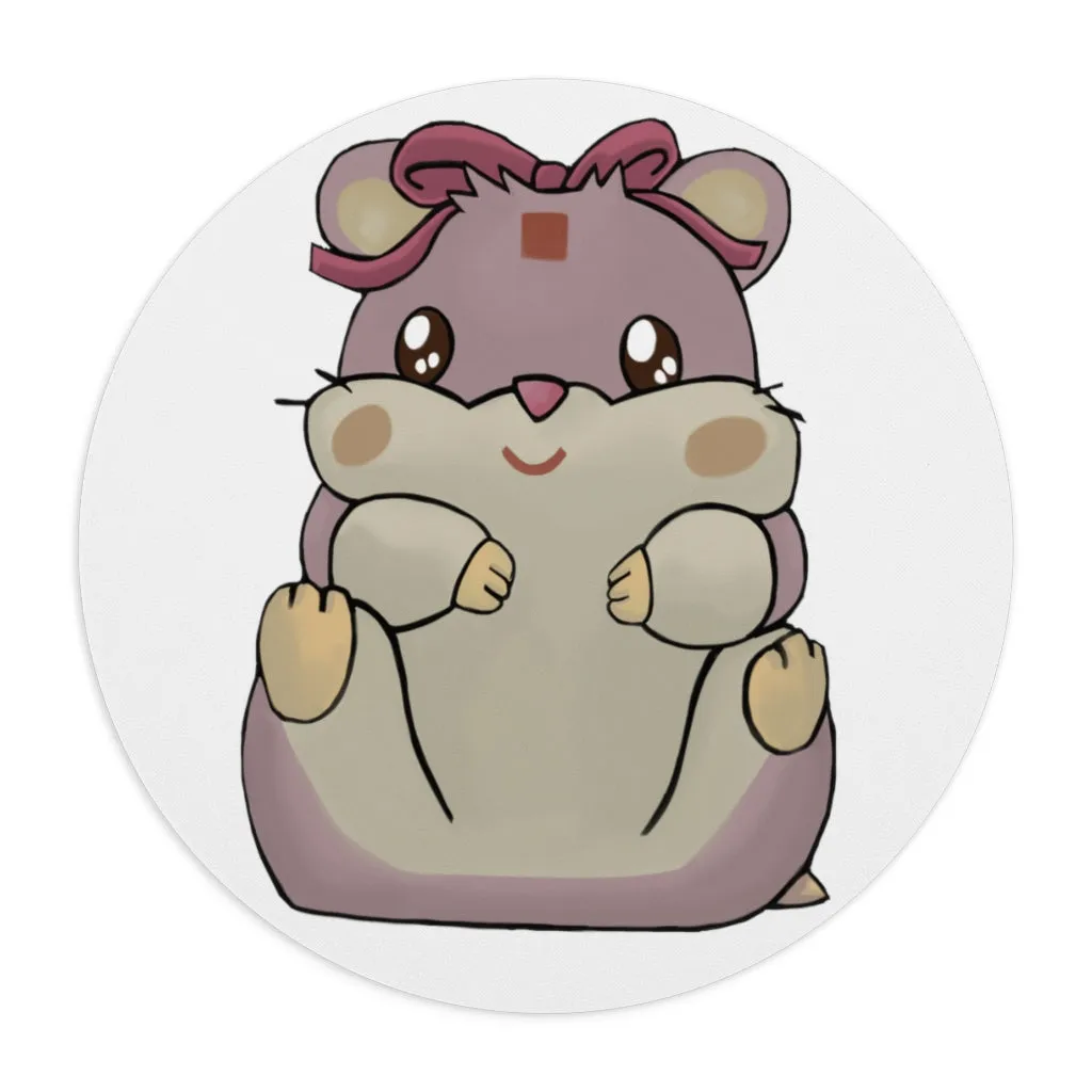 Purple Hamster Mouse Pad