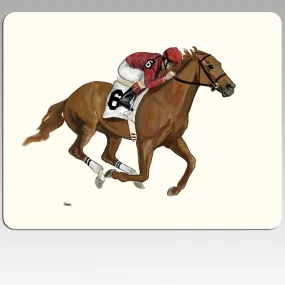 Race Horse Scenic Mouse Pad