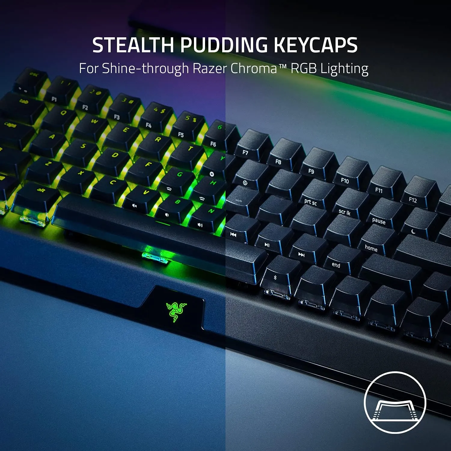 Razer BlackWidow V3 Mini Phantom Edition (綠軸) 65% 無線機械式遊戲鍵盤 RZ03-03892000-R3M