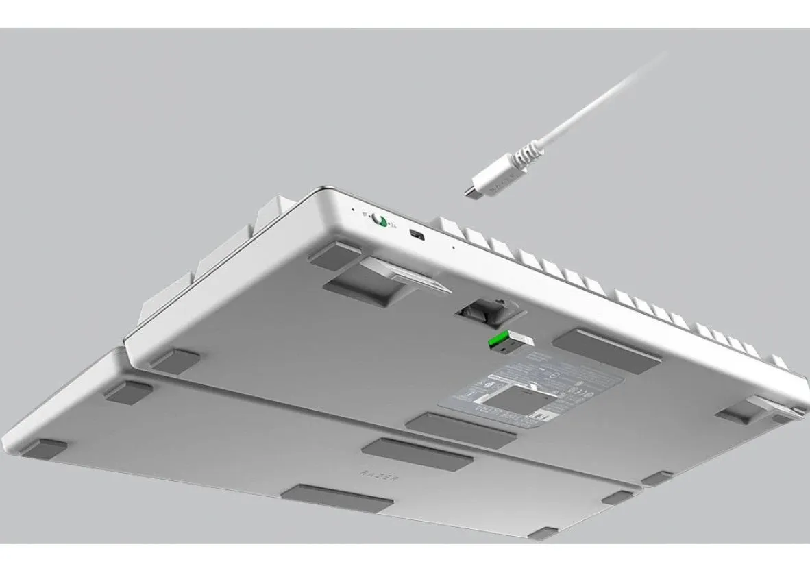 Razer Pro Type Ultra - White 白色 (黃軸) 無線機械式鍵盤 RZ03-04110100-R3M1