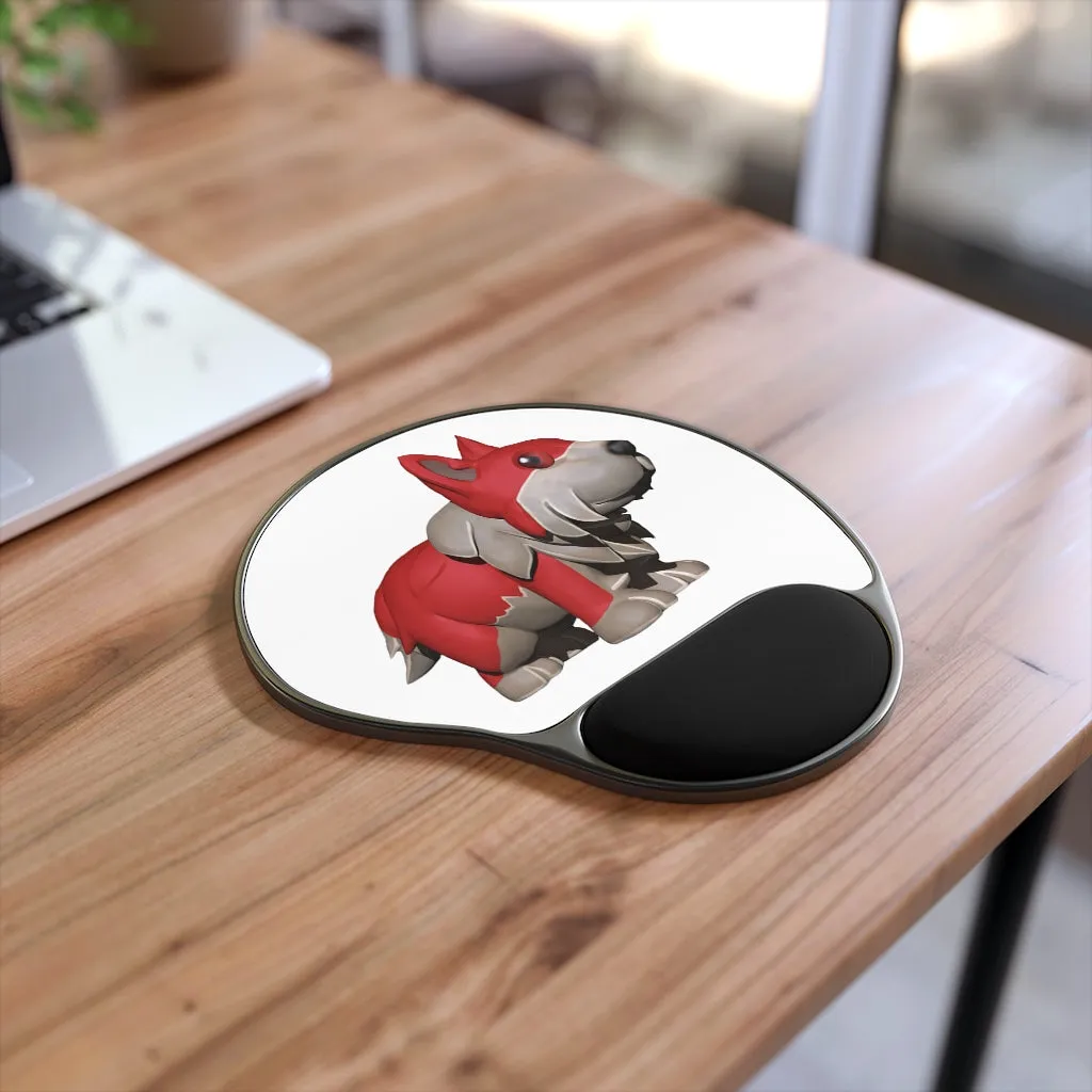 Red Dog Mouse Pad With Wrist Rest