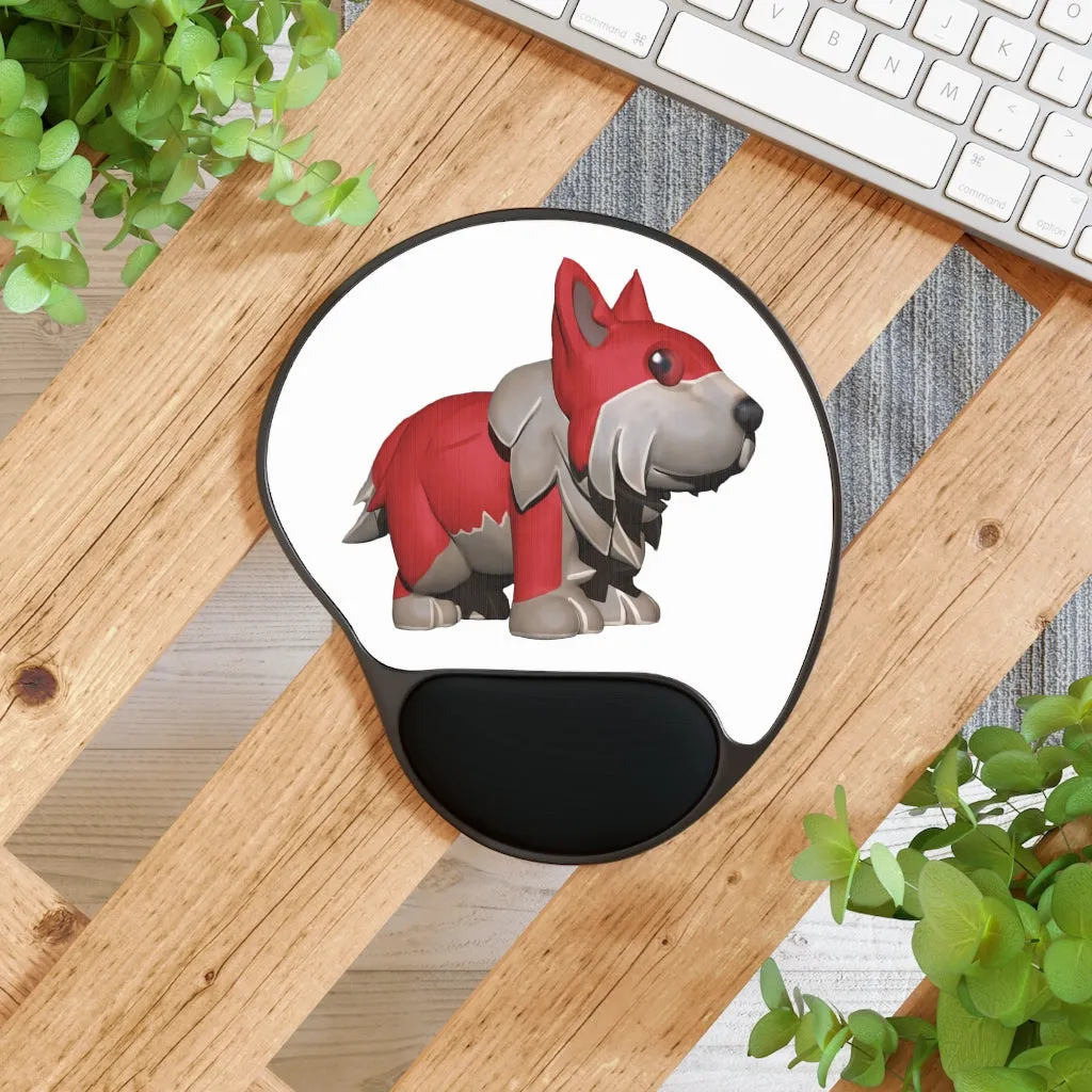 Red Dog Mouse Pad With Wrist Rest