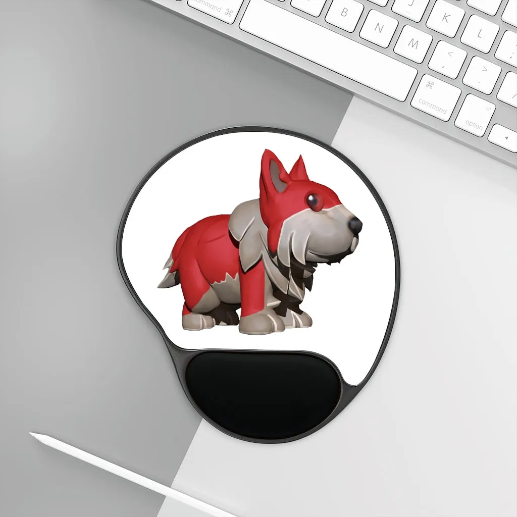 Red Dog Mouse Pad With Wrist Rest