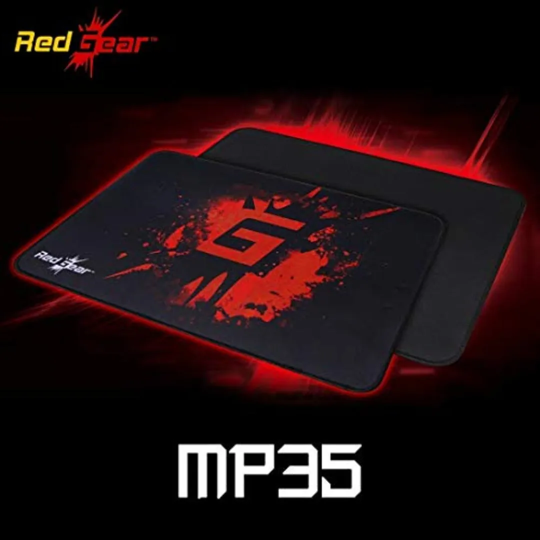 Redgear MP35 Speed-Type Gaming Mousepad (Black and Red)