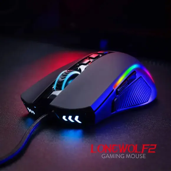 REDRAGON M721-PRO LONEWOLF 2 RGB WIRED GAMING MOUSE