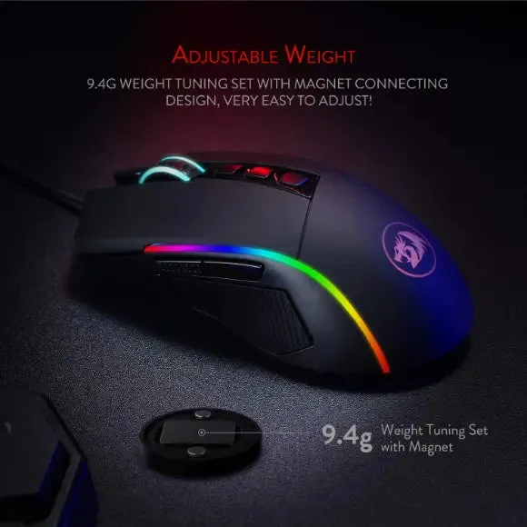 REDRAGON M721-PRO LONEWOLF 2 RGB WIRED GAMING MOUSE