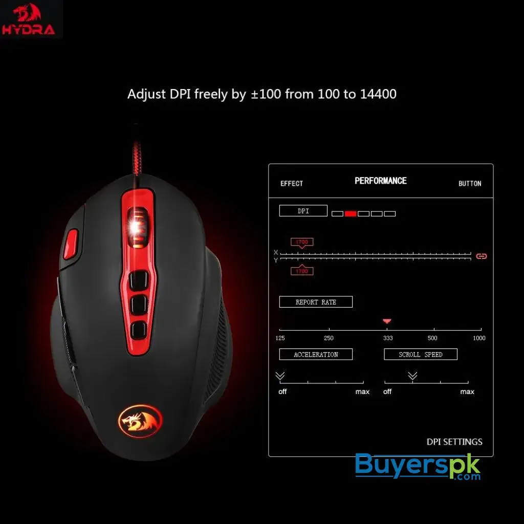 Redragon M805 Hydra Wired Gaming Mouse