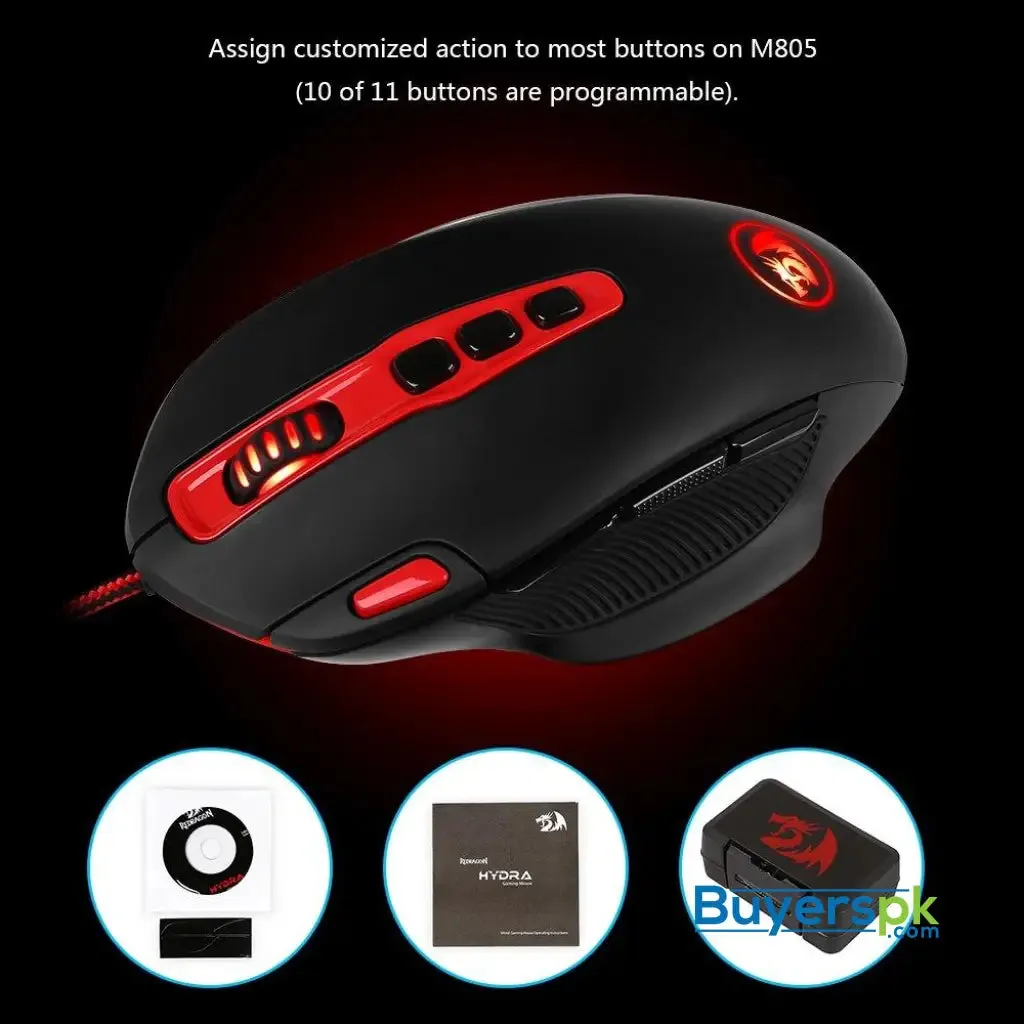 Redragon M805 Hydra Wired Gaming Mouse