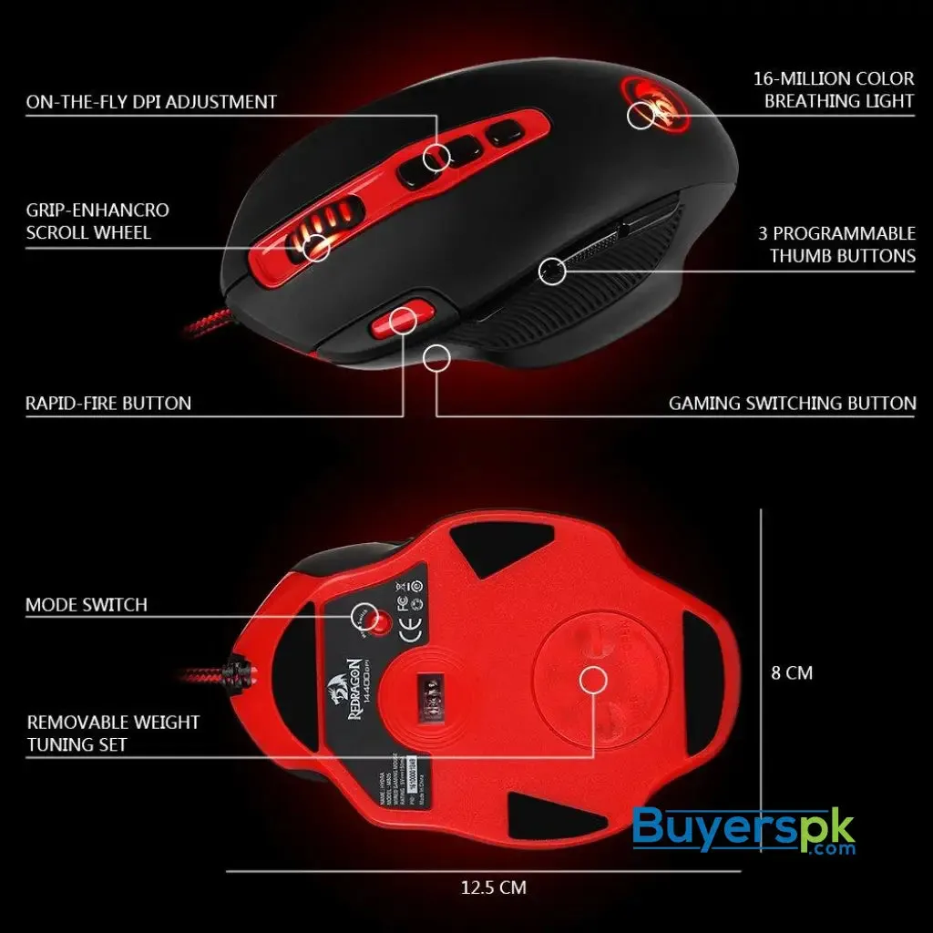 Redragon M805 Hydra Wired Gaming Mouse