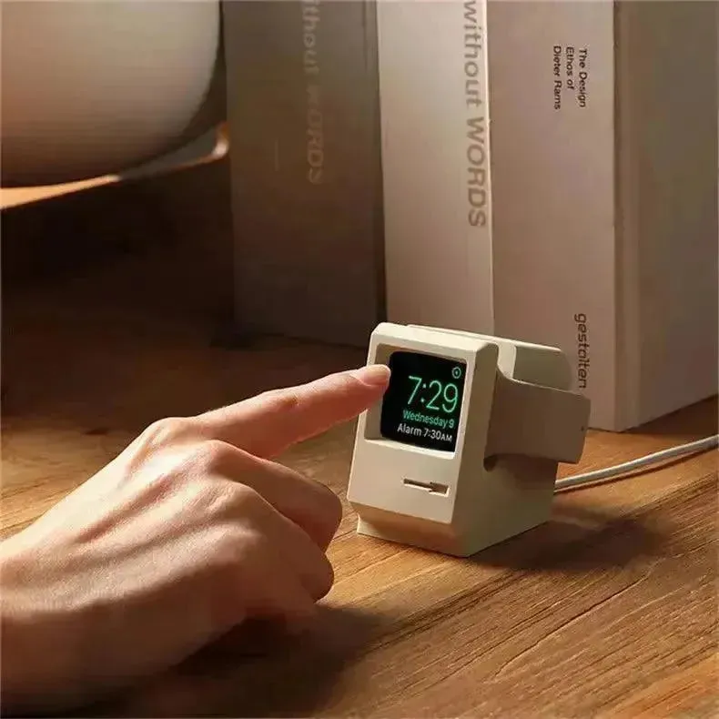 Retro Mac Apple Watch Charger Stand