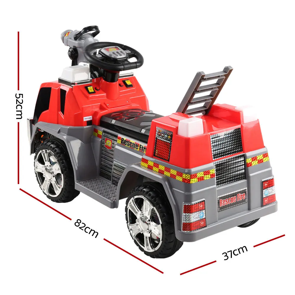 Rigo Kids Ride On Fire Truck Motorbike Motorcycle Car Red Grey