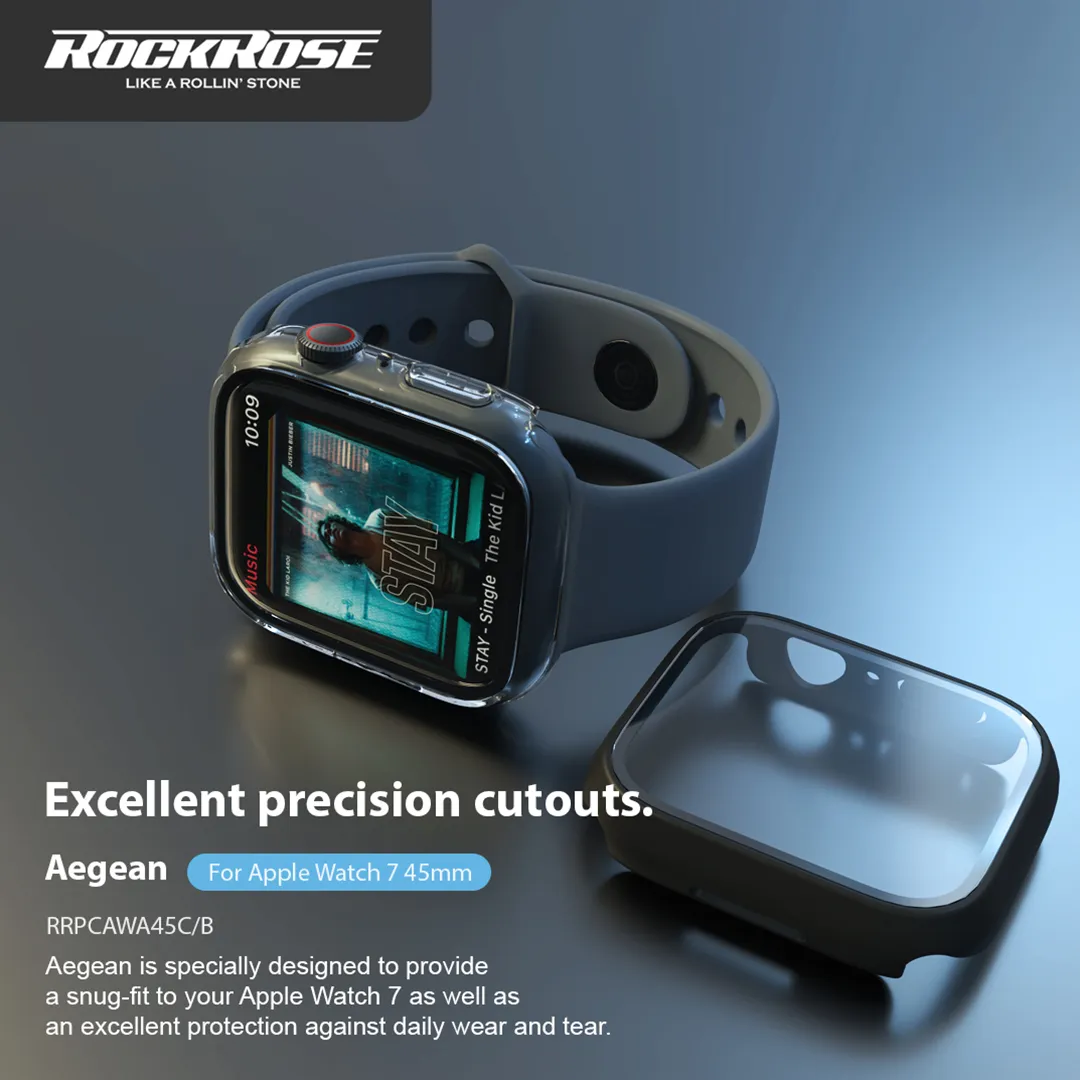 RockRose Aegean Full-Coverage Protective Case for Apple Watch 7 45MM