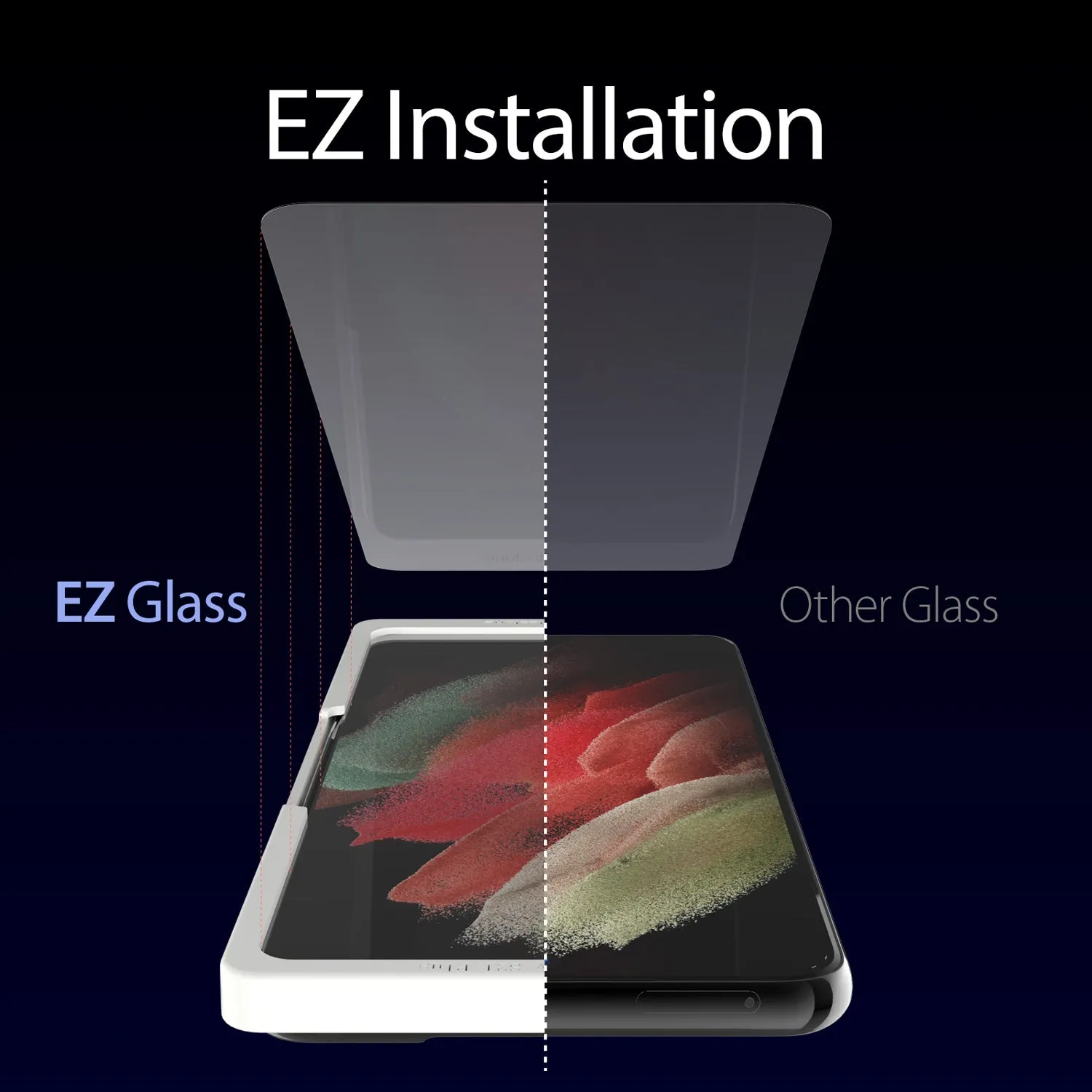 S21 Plus EZ Tempered Glass Screen Protector - 2 Pack