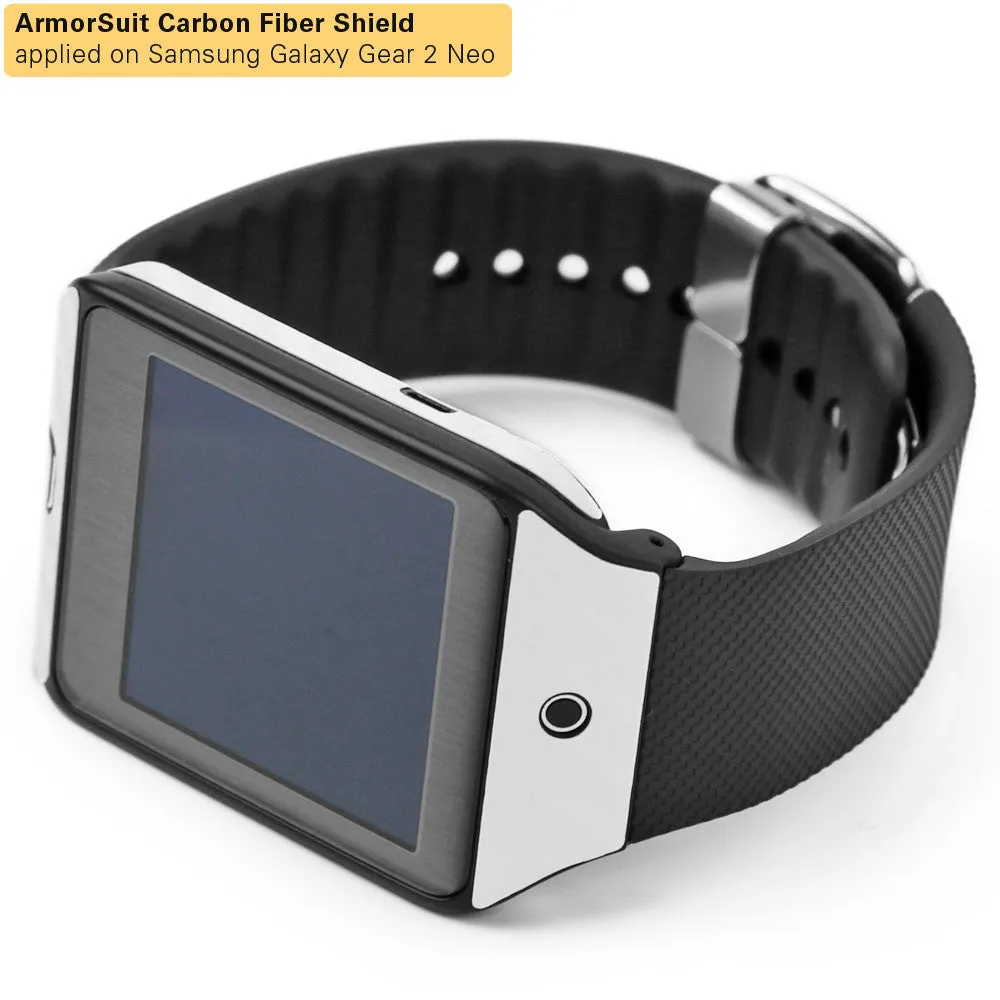 Samsung Galaxy Gear 2 Neo Screen Protector   White Carbon Fiber Film Protector