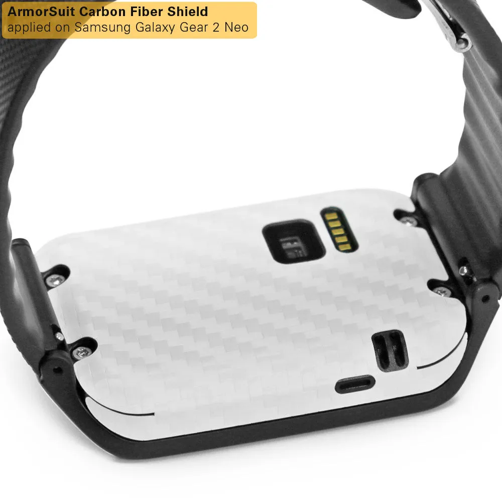 Samsung Galaxy Gear 2 Neo Screen Protector   White Carbon Fiber Film Protector