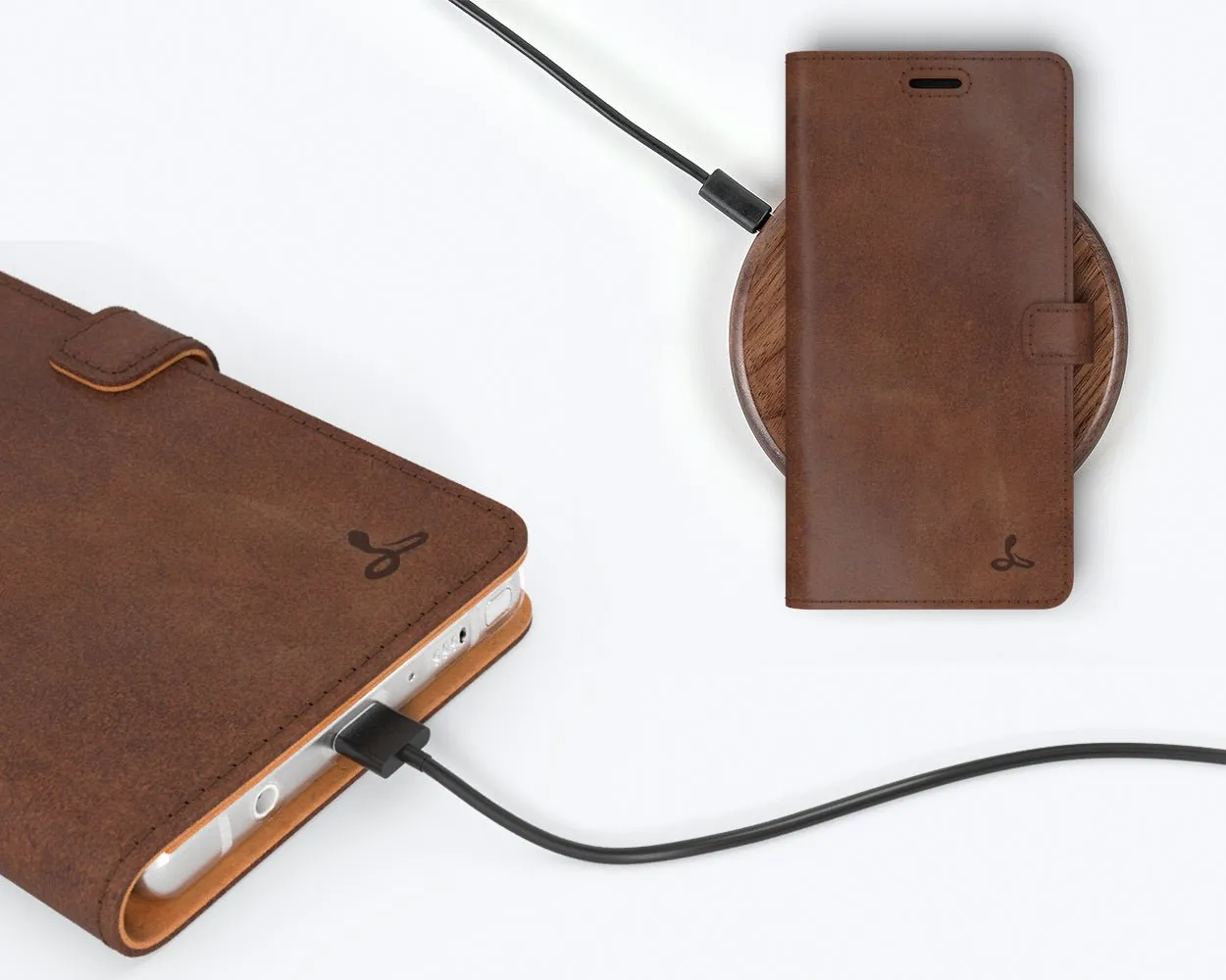 Samsung Galaxy Note 9 - Vintage Leather Wallet