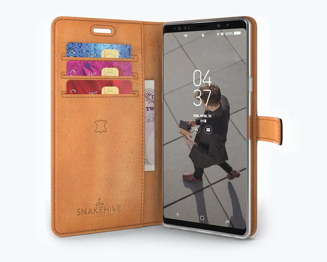 Samsung Galaxy Note 9 - Vintage Leather Wallet