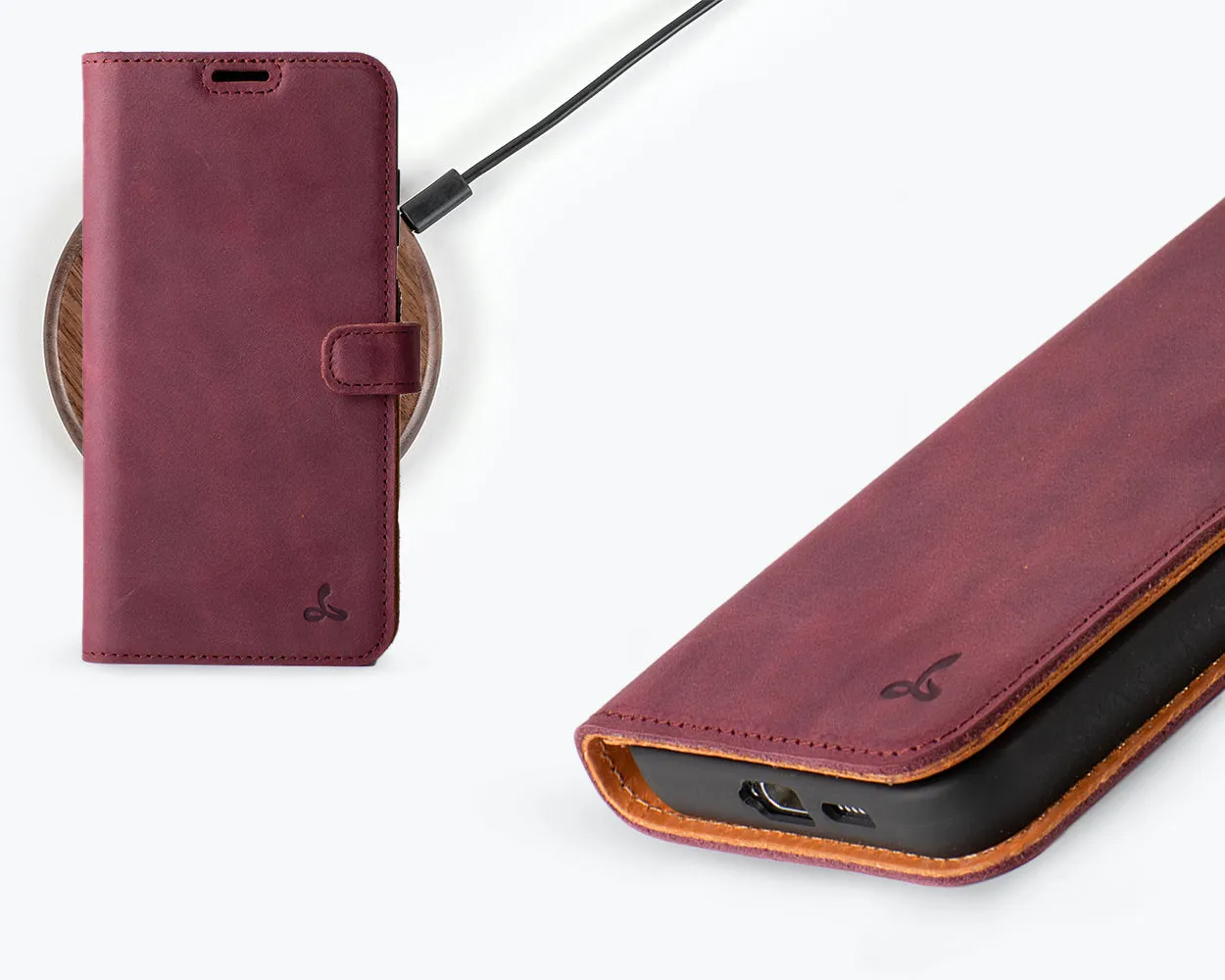 Samsung Galaxy S24 Plus - Vintage Leather Wallet