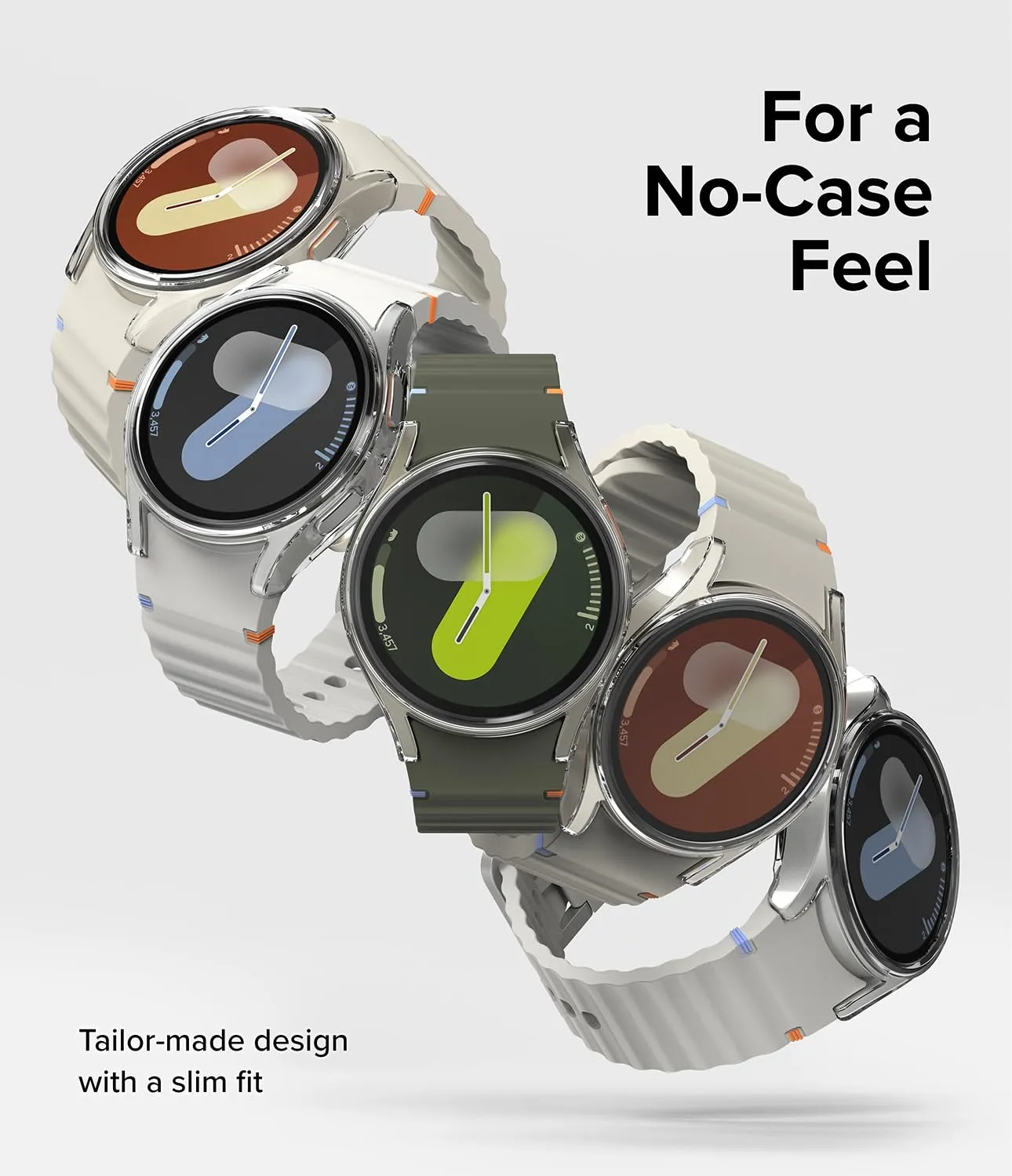 Samsung Galaxy Watch 7 40mm Case   Tempared Glass Sceen Protector [Combo] - Clear