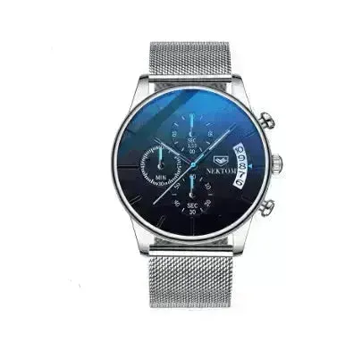 SAPPHIRE Crystal Glass Stainless Steel Fashion Men's Watches