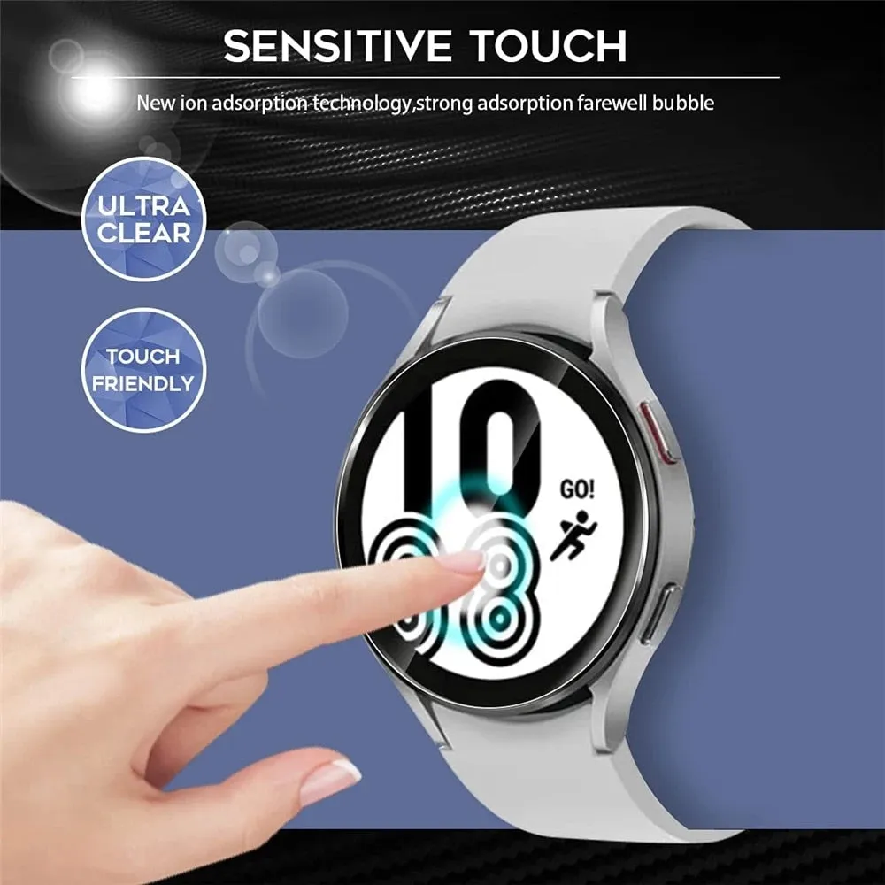 Screen Protectors Tempered Glass for Samsung Galaxy Watch 40mm, 41mm, 42mm, 44mm, 46mm