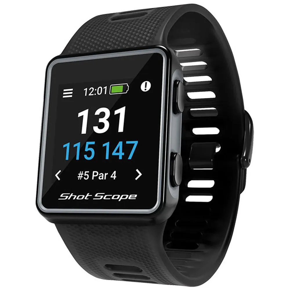 Shot Scope V3 GPS Golf Watch & Performance Tracker - Black