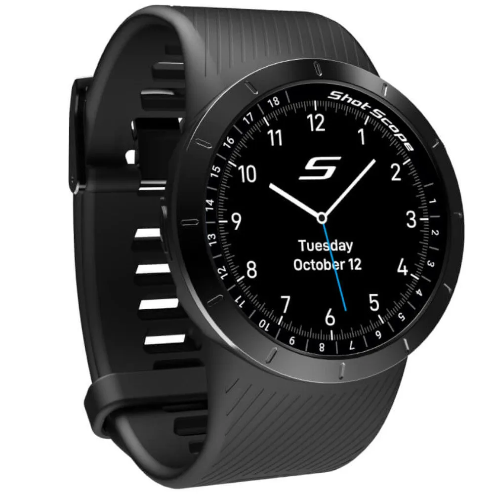 Shot Scope X5 GPS Shot Tracking Watch - Stealth Black