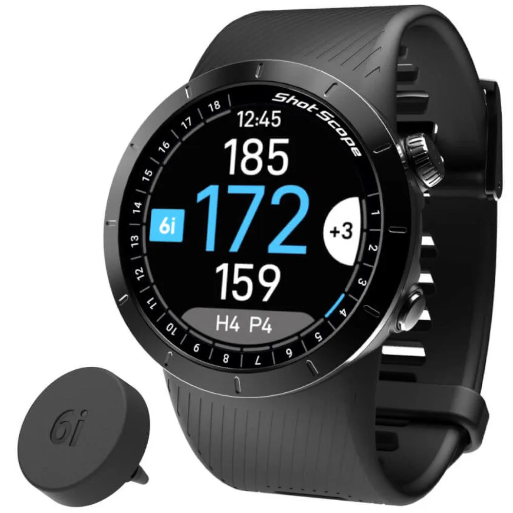 Shot Scope X5 GPS Shot Tracking Watch - Stealth Black