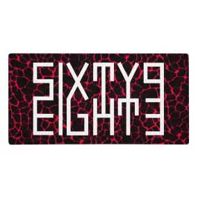 Sixty Eight 93 Logo White Boa Red & Black Gaming Mouse Pad