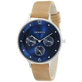 Skagen Anita Women's Leather Multifunction Watch