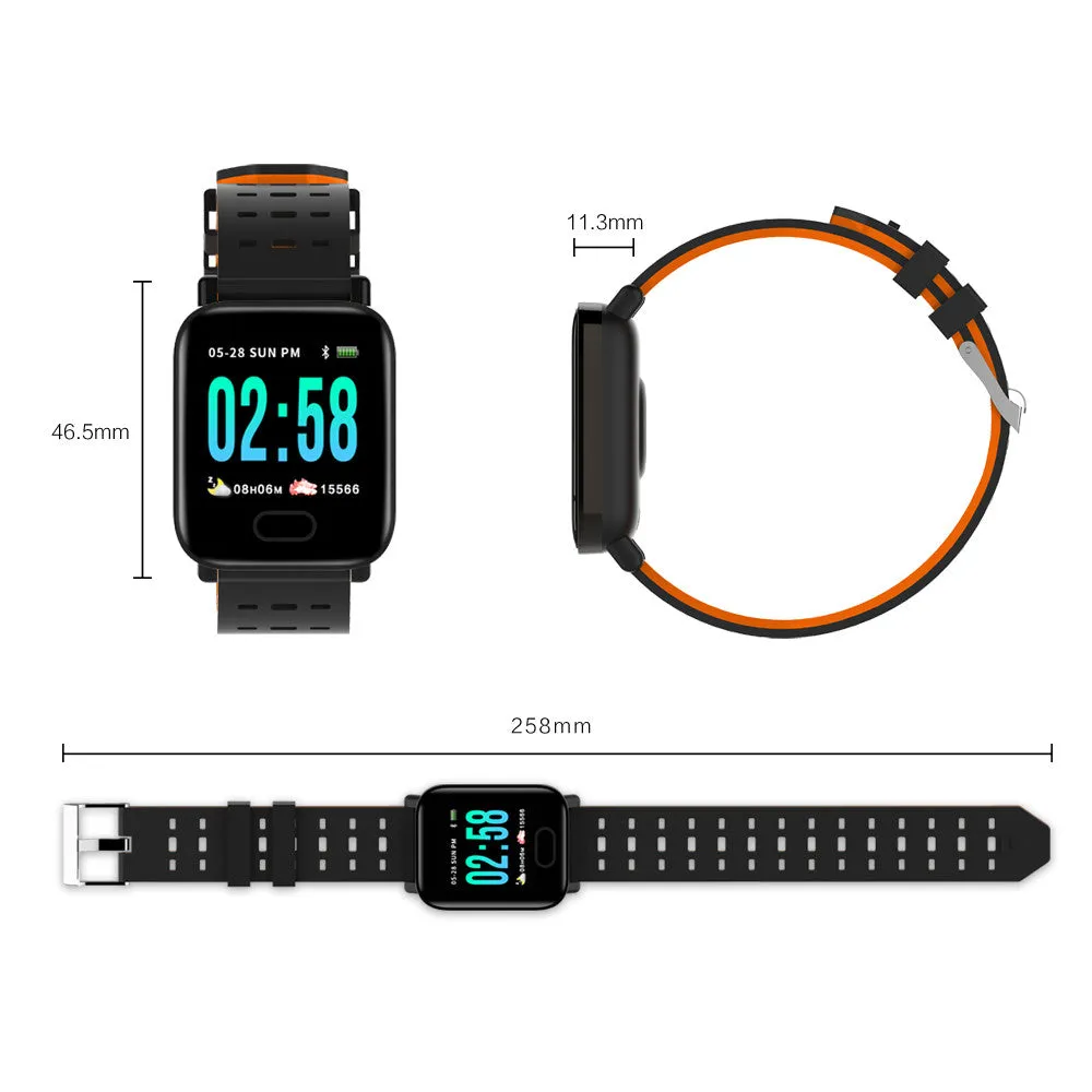 Smart Watch Heart Rate Monitor Sport Fitness Tracker Sleep Monitor Waterproof Sport Watch Band for IOS Android