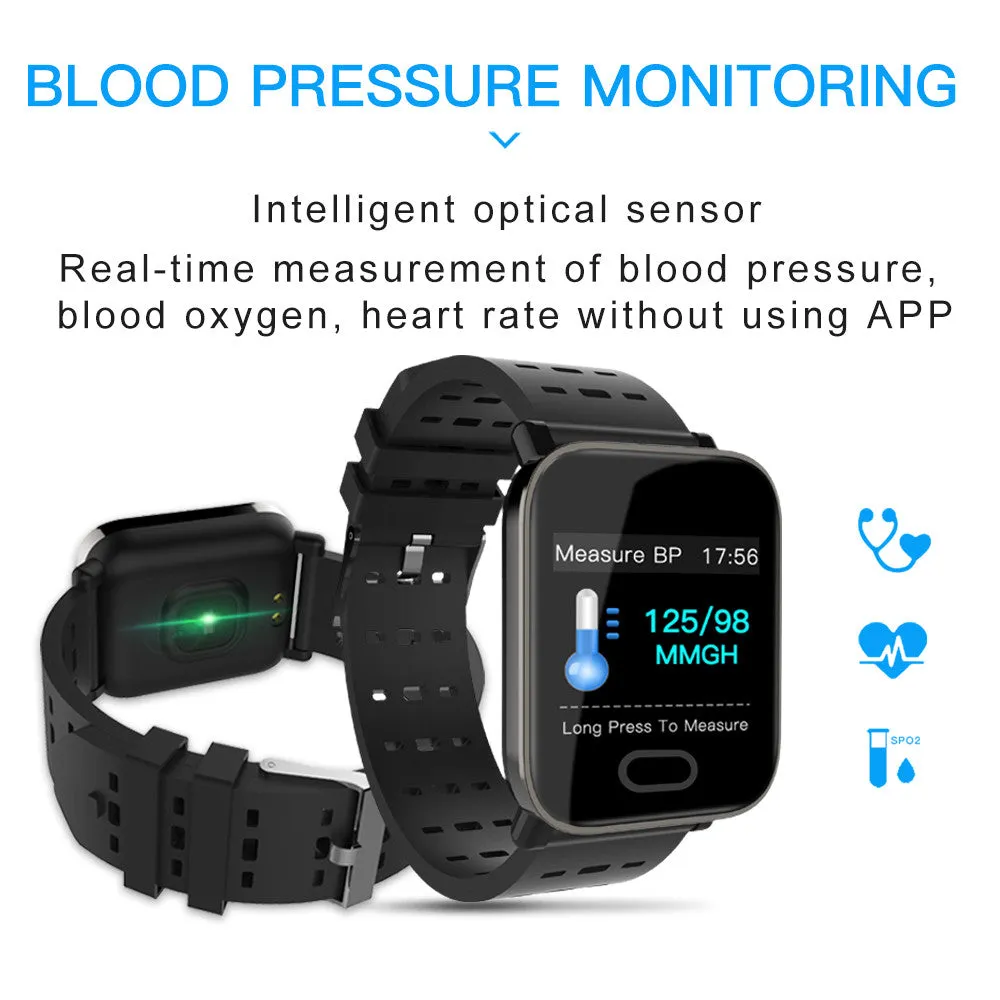 Smart Watch Heart Rate Monitor Sport Fitness Tracker Sleep Monitor Waterproof Sport Watch Band for IOS Android