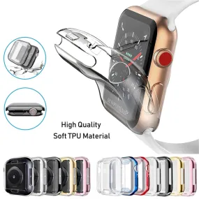 Smart Watch Screen Protector For Apple Watch Series 38mm 40mm 42mm 44mm Products Soft Clear TPU Transparent Cover