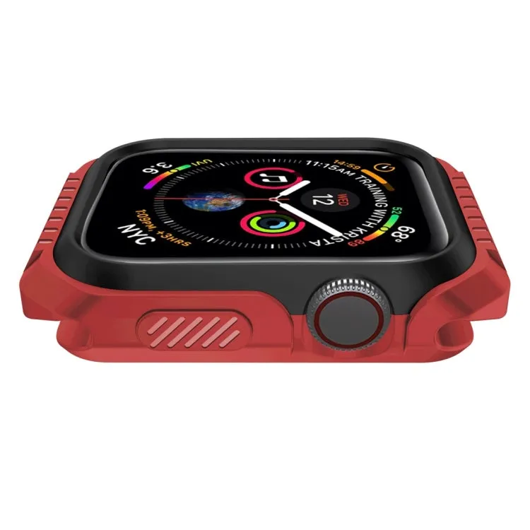 Smart Watch Shockproof Two Color Protective Case for Apple Watch Series 3 38mm(Red Black)