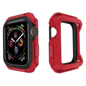 Smart Watch Shockproof Two Color Protective Case for Apple Watch Series 3 42mm(Red Black)