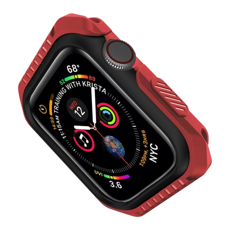 Smart Watch Shockproof Two Color Protective Case for Apple Watch Series 3 42mm(Red Black)