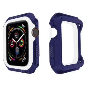 Smart Watch Shockproof Two Color Protective Case for Apple Watch Series 3 42mm(White Blue)