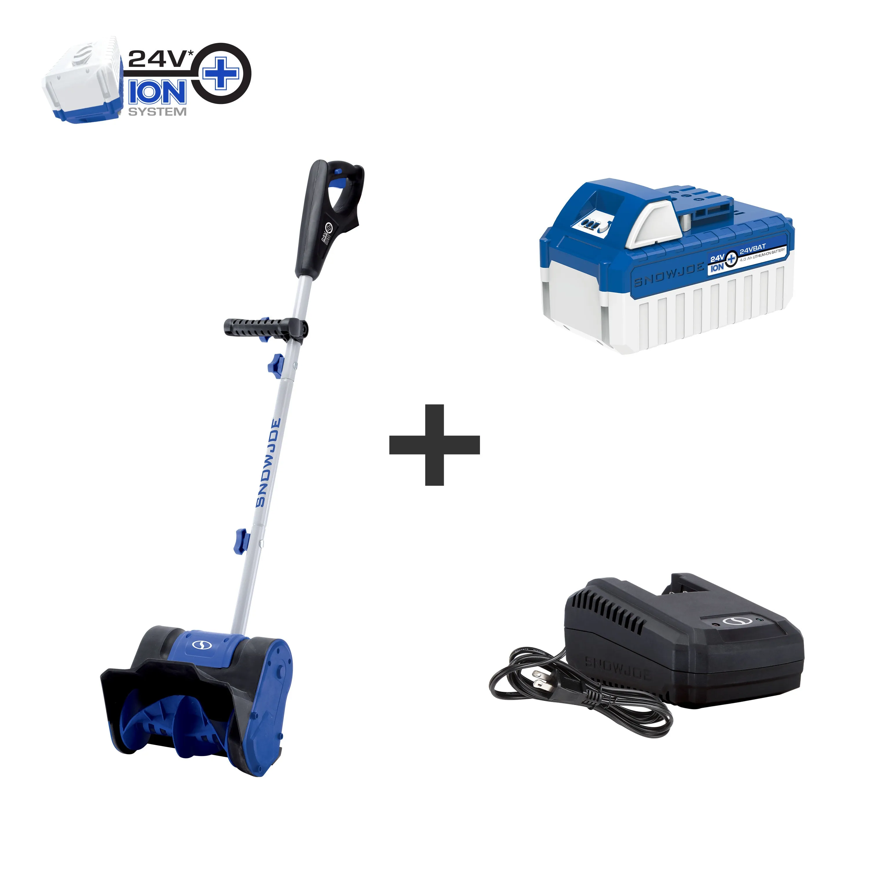 Snow Joe 24V-SS10 24-Volt* IONMAX Cordless Snow Shovel Kit | 10-inch | W/ 4.0-Ah Battery   Charger