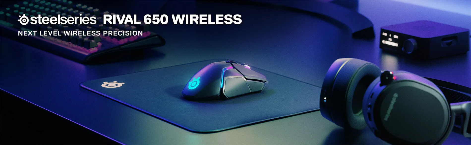 Steelseries Rival 650 mouse Right-hand Gaming RF Wireless Optical