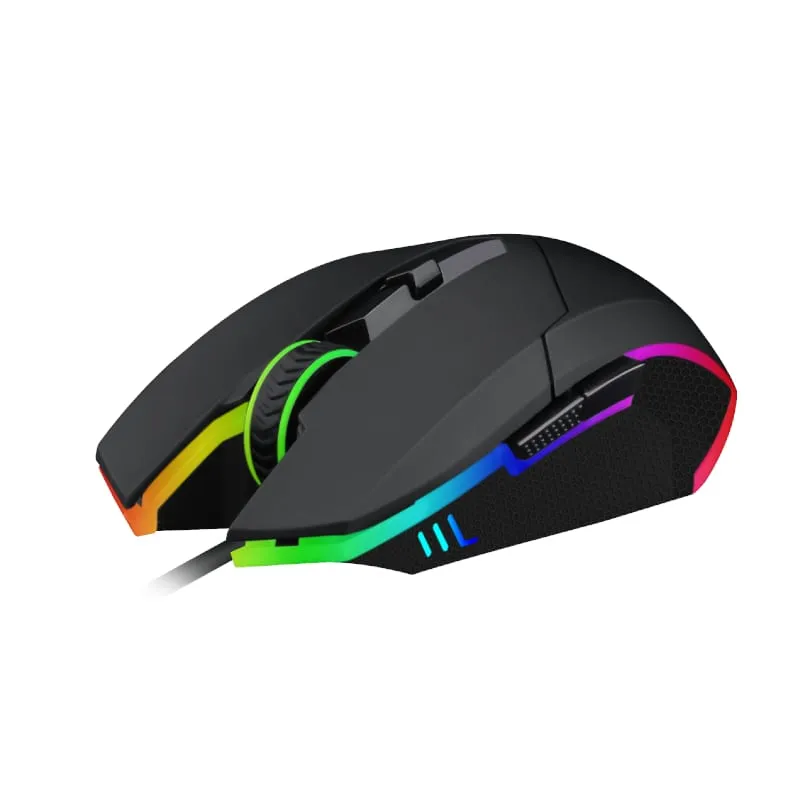 T-Dagger Lance Corporal 3200Dpi 5 Button|180Cm Cable|Ambi-Design|Rgb Backlit Gaming Mouse - Black