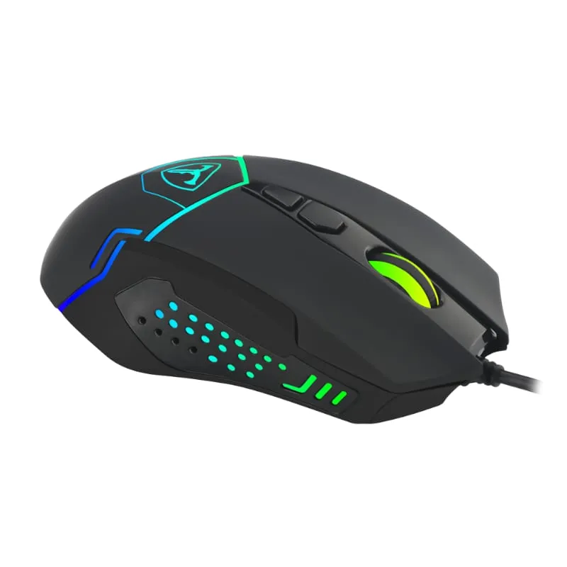 T-Dagger Senior 4800Dpi 7 Button|180Cm Cable|Ambi-Design|Rgb Backlit Gaming Mouse - Black