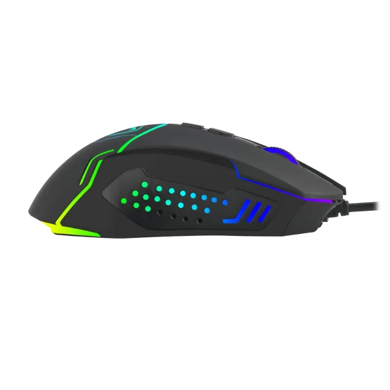 T-Dagger Senior 4800Dpi 7 Button|180Cm Cable|Ambi-Design|Rgb Backlit Gaming Mouse - Black