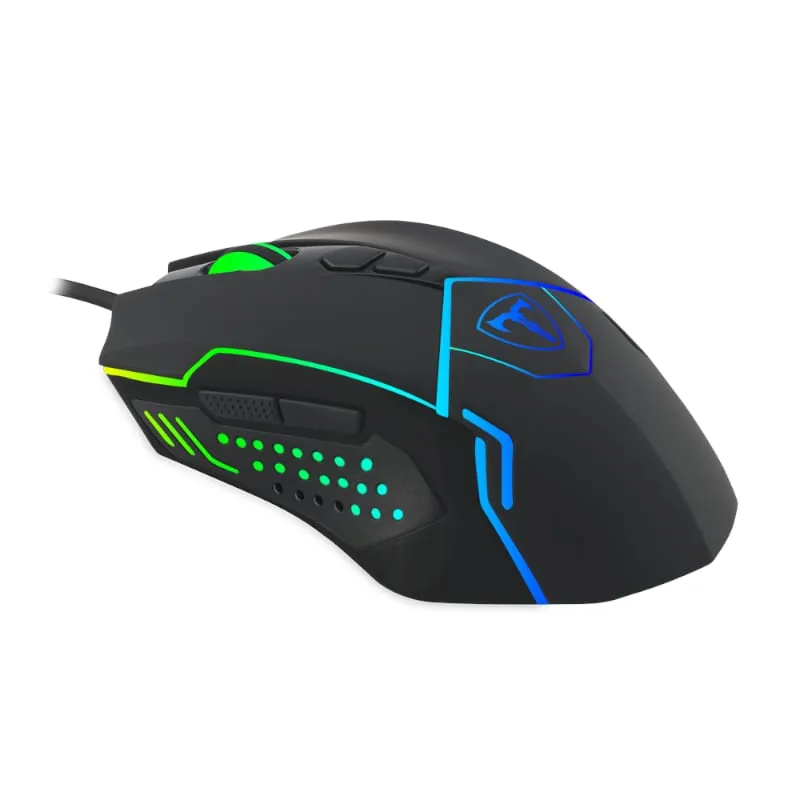 T-Dagger Senior 4800Dpi 7 Button|180Cm Cable|Ambi-Design|Rgb Backlit Gaming Mouse - Black