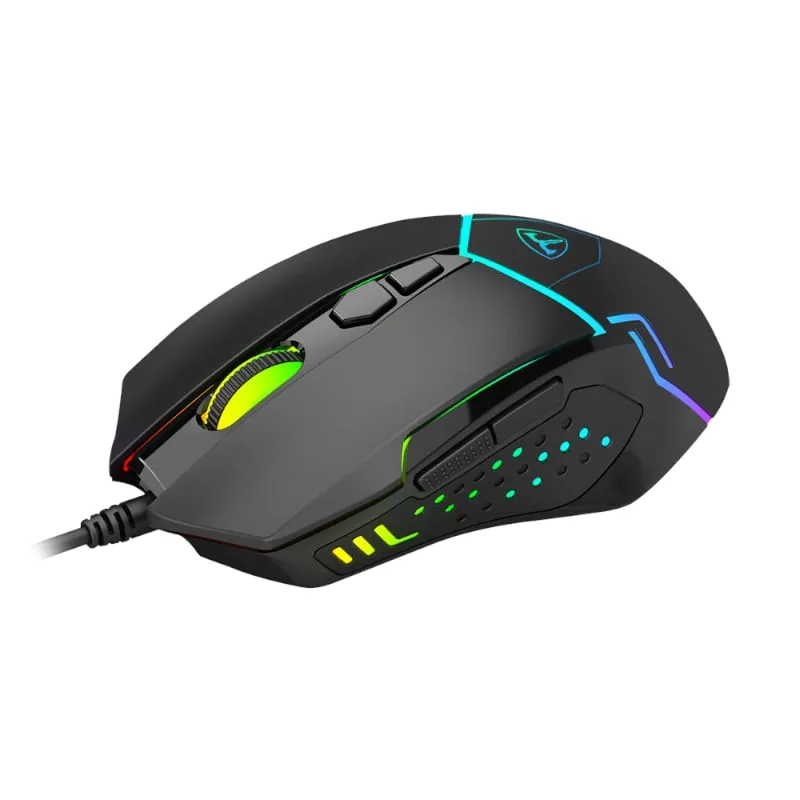 T-Dagger Senior 4800Dpi 7 Button|180Cm Cable|Ambi-Design|Rgb Backlit Gaming Mouse - Black