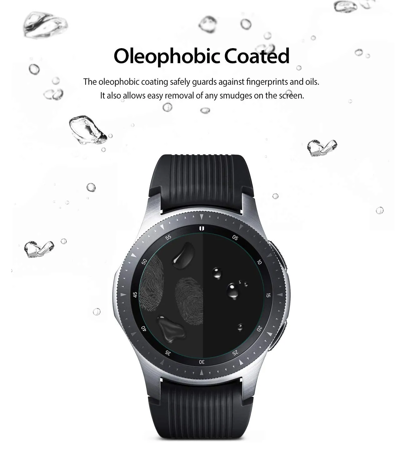 Tempered Glass [4-Pack] Compatible with Galaxy Watch 46mm / Gear S3 Screen Protector