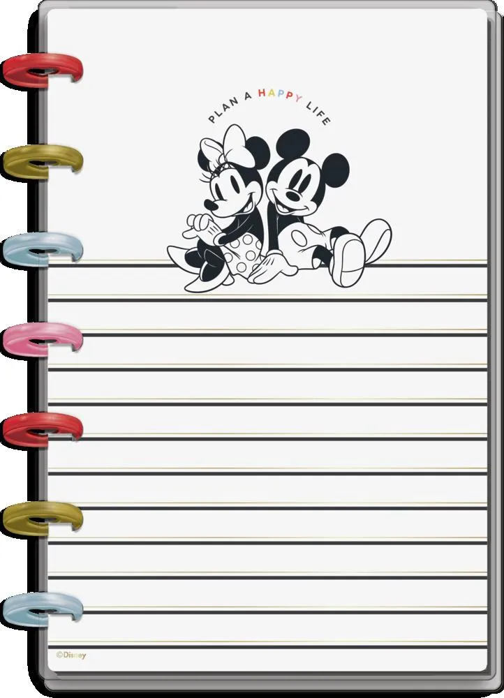 The Happy Planner Undated Disney© Happy Life Mini Dashboard Happy Planner - 12 Months