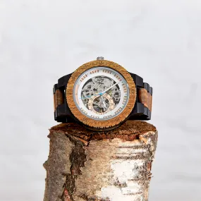 The Hemlock: Men's Eco-Friendly Wood Watch - Sandalwood & Ebony